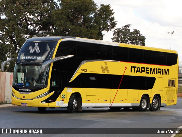 Viação Itapemirim 50206 na cidade de Brasília, Distrito Federal, Brasil, por João Victor. ID da foto: 11231668.