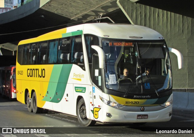 Empresa Gontijo de Transportes 18420 na cidade de Belo Horizonte, Minas Gerais, Brasil, por Leonardo Daniel. Número da foto: #11229959.