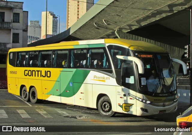 Empresa Gontijo de Transportes 19560 na cidade de Belo Horizonte, Minas Gerais, Brasil, por Leonardo Daniel. ID da foto: 11229950.