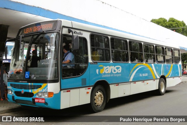 TRANSA - Transa Transporte Coletivo RJ 164.001 na cidade de Três Rios, Rio de Janeiro, Brasil, por Paulo Henrique Pereira Borges. Número da foto: #11230801.