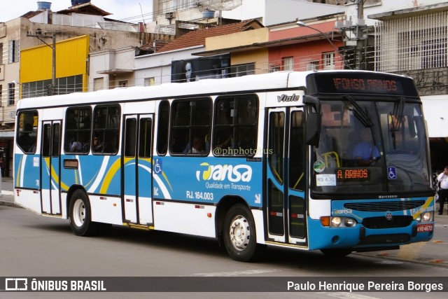 TRANSA - Transa Transporte Coletivo RJ 164.003 na cidade de Três Rios, Rio de Janeiro, Brasil, por Paulo Henrique Pereira Borges. Número da foto: #11230833.