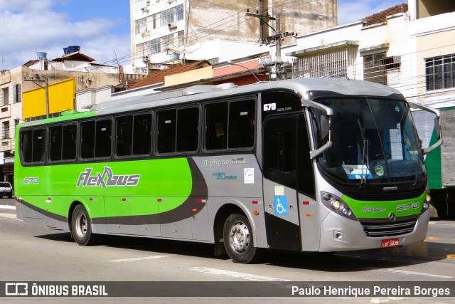 Flex Bus 670 na cidade de Três Rios, Rio de Janeiro, Brasil, por Paulo Henrique Pereira Borges. ID da foto: 11230710.