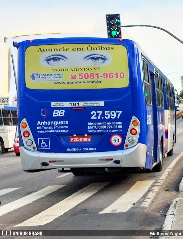 BBTT - Benfica Barueri Transporte e Turismo 27.597 na cidade de Carapicuíba, São Paulo, Brasil, por Matheus Zaghi. ID da foto: 11233708.