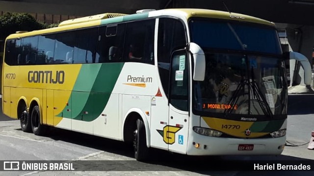 Empresa Gontijo de Transportes 14770 na cidade de Belo Horizonte, Minas Gerais, Brasil, por Hariel Bernades. ID da foto: 11232753.