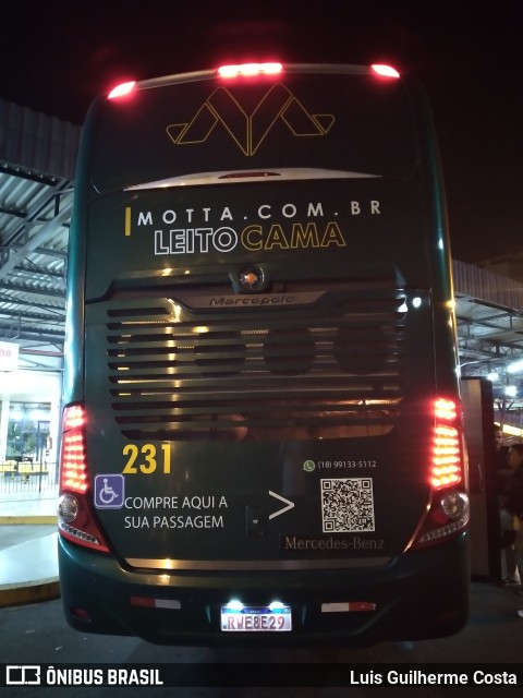 Viação Motta 231 na cidade de Presidente Prudente, São Paulo, Brasil, por Luis Guilherme Costa. Número da foto: #11233023.