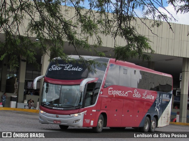 Expresso São Luiz 7900 na cidade de Caruaru, Pernambuco, Brasil, por Lenilson da Silva Pessoa. Número da foto: #11233752.