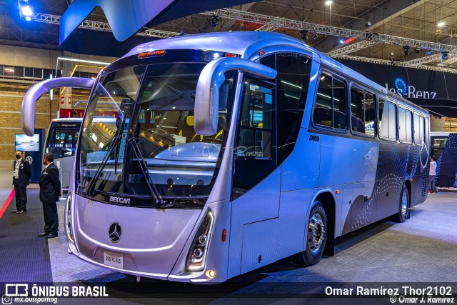 Mercedes-Benz O-500RS 1835 BlueTec 5 - B340 - Expo Foro 2022 na cidade de Álvaro Obregón, Ciudad de México, México, por Omar Ramírez Thor2102. ID da foto: 11233406.