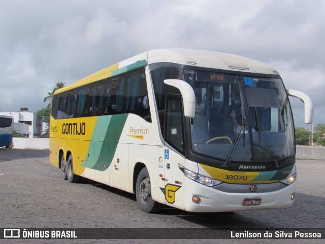 Empresa Gontijo de Transportes 18070 na cidade de Caruaru, Pernambuco, Brasil, por Lenilson da Silva Pessoa. ID da foto: 11233510.