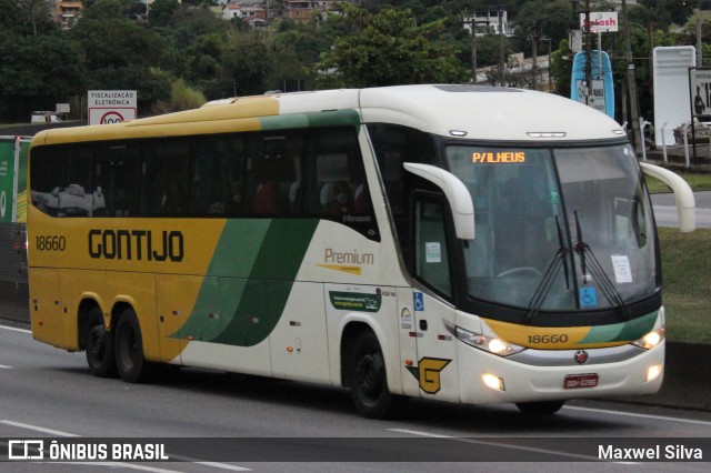 Empresa Gontijo de Transportes 18660 na cidade de Barra Mansa, Rio de Janeiro, Brasil, por Maxwel Silva. ID da foto: 11232299.