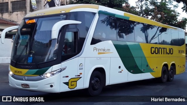 Empresa Gontijo de Transportes 18305 na cidade de Belo Horizonte, Minas Gerais, Brasil, por Hariel Bernades. Número da foto: #11232839.