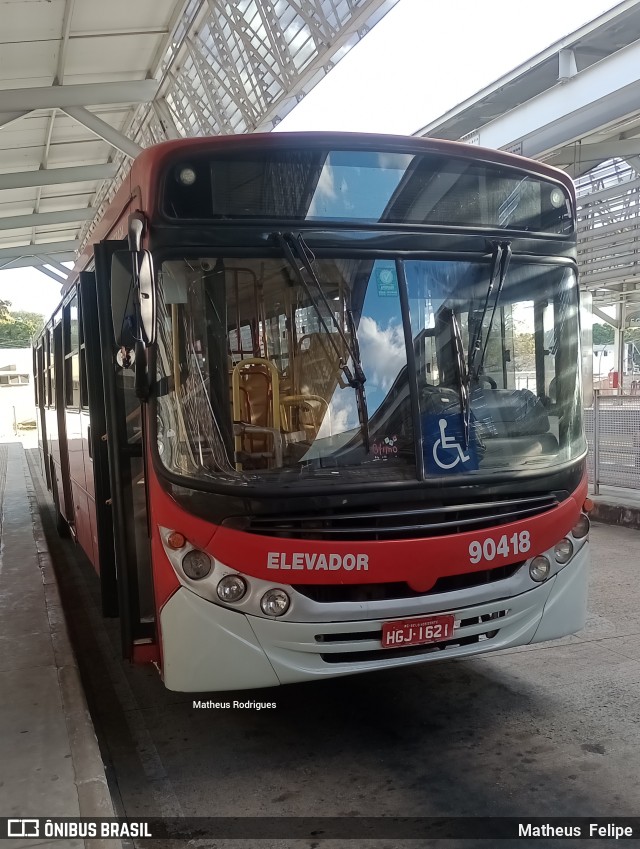 Companhia Coordenadas de Transportes 90418 na cidade de Ribeirão das Neves, Minas Gerais, Brasil, por Matheus  Felipe. ID da foto: 11232446.