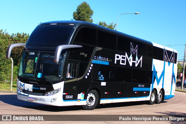 Empresa de Ônibus Nossa Senhora da Penha 59040 na cidade de Curitiba, Paraná, Brasil, por Paulo Henrique Pereira Borges. ID da foto: 11233065.