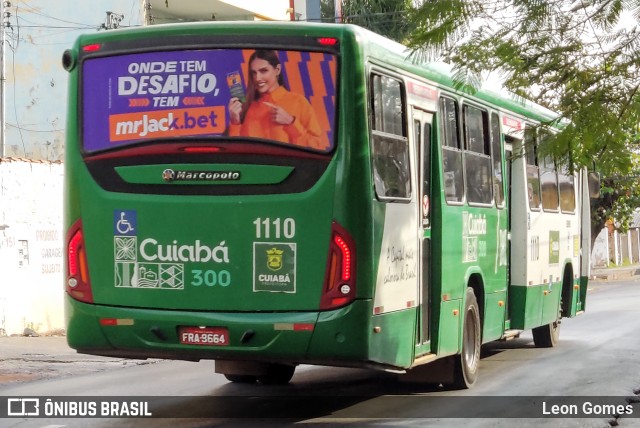 Viação Paraense Cuiabá Transportes 1110 na cidade de Cuiabá, Mato Grosso, Brasil, por Leon Gomes. Número da foto: #11234015.