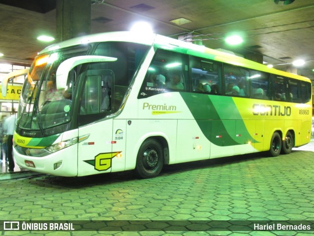 Empresa Gontijo de Transportes 18860 na cidade de Belo Horizonte, Minas Gerais, Brasil, por Hariel Bernades. ID da foto: 11232273.