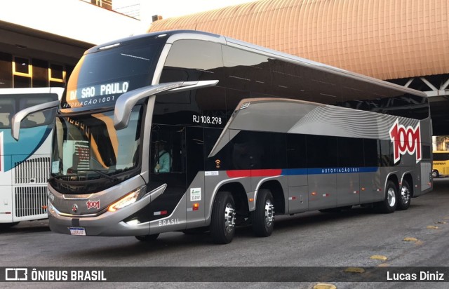 Auto Viação 1001 RJ 108.298 na cidade de Rio de Janeiro, Rio de Janeiro, Brasil, por Lucas Diniz. ID da foto: 11235647.