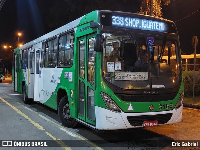 VB Transportes e Turismo 3189 na cidade de Campinas, São Paulo, Brasil, por Eric Gabriel. ID da foto: 11235259.