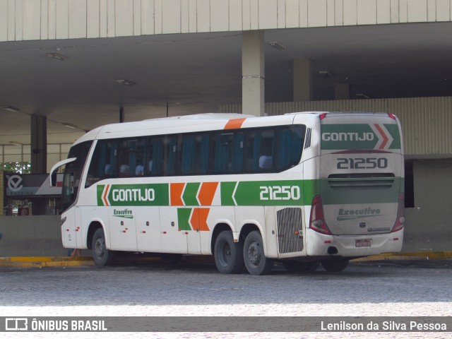 Empresa Gontijo de Transportes 21250 na cidade de Caruaru, Pernambuco, Brasil, por Lenilson da Silva Pessoa. ID da foto: 11236462.