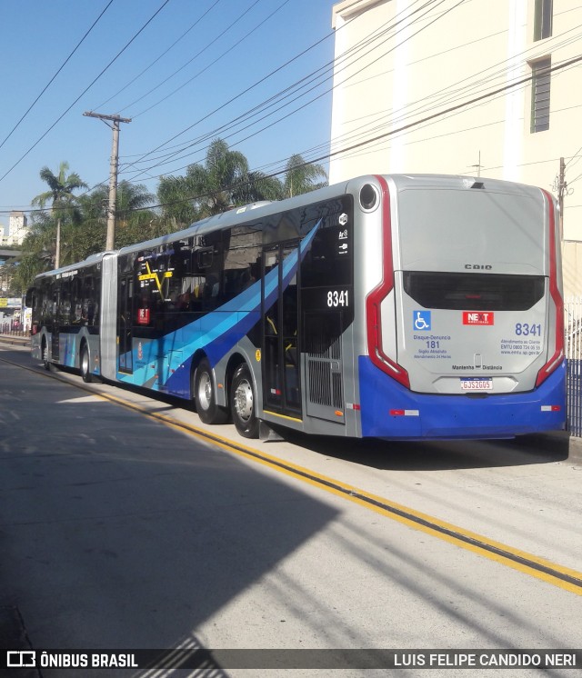 Next Mobilidade - ABC Sistema de Transporte 8341 na cidade de Diadema, São Paulo, Brasil, por LUIS FELIPE CANDIDO NERI. Número da foto: #11236881.