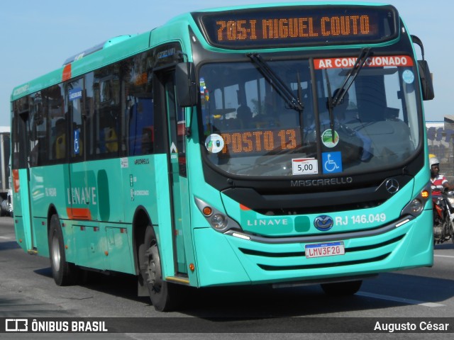 Linave Transportes RJ 146.049 na cidade de Nova Iguaçu, Rio de Janeiro, Brasil, por Augusto César. ID da foto: 11235743.