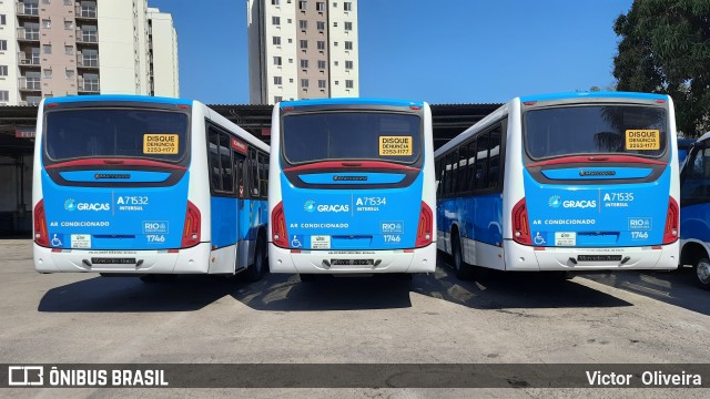 Viação Nossa Senhora das Graças A71532 na cidade de Rio de Janeiro, Rio de Janeiro, Brasil, por Victor  Oliveira. Número da foto: #11234338.