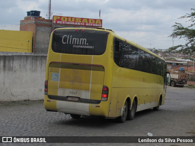 Viação Itapemirim 8849 na cidade de Caruaru, Pernambuco, Brasil, por Lenilson da Silva Pessoa. ID da foto: 11236445.