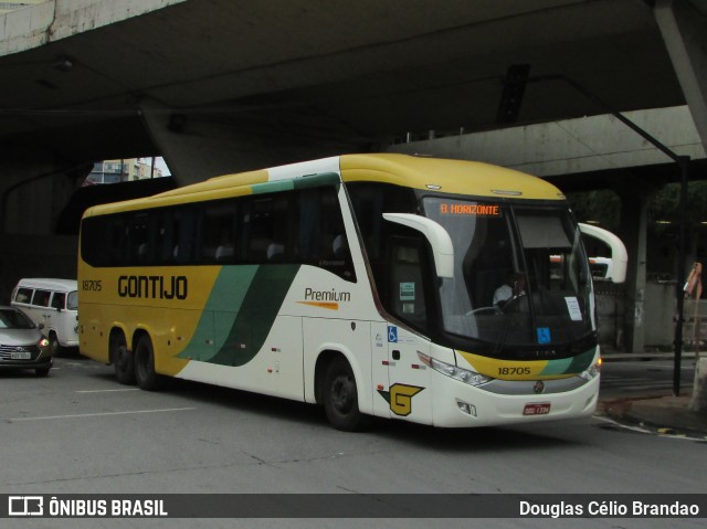 Empresa Gontijo de Transportes 18705 na cidade de Belo Horizonte, Minas Gerais, Brasil, por Douglas Célio Brandao. ID da foto: 11236292.