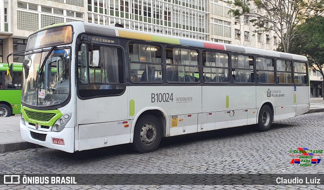Transportes Paranapuan B10024 na cidade de Rio de Janeiro, Rio de Janeiro, Brasil, por Claudio Luiz. Número da foto: #11236963.