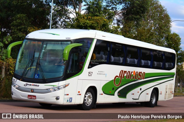 Viação Graciosa 157 na cidade de Curitiba, Paraná, Brasil, por Paulo Henrique Pereira Borges. ID da foto: 11235718.