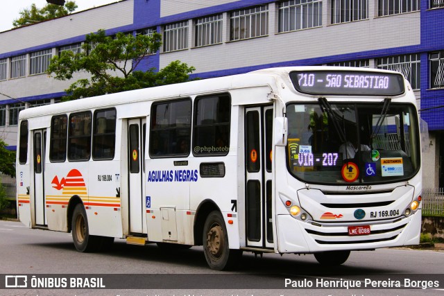 Viação Agulhas Negras RJ 169.004 na cidade de Volta Redonda, Rio de Janeiro, Brasil, por Paulo Henrique Pereira Borges. Número da foto: #11235869.