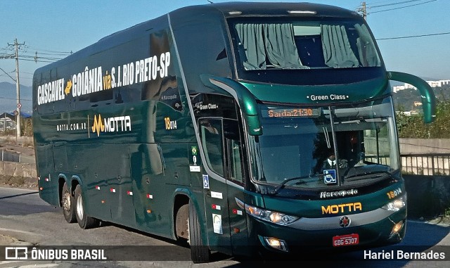 Viação Motta 18014 na cidade de Betim, Minas Gerais, Brasil, por Hariel Bernades. Número da foto: #11236798.