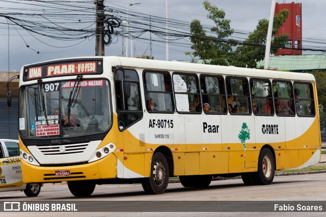 Viação Forte AF-90715 na cidade de Belém, Pará, Brasil, por Fabio Soares. ID da foto: 11236507.