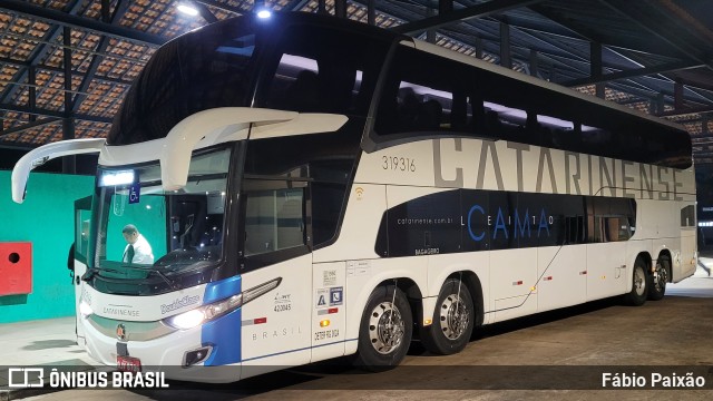 Auto Viação Catarinense 319316 na cidade de Embu das Artes, São Paulo, Brasil, por Fábio Paixão. ID da foto: 11237587.