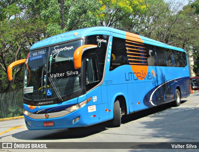 Litorânea Transportes Coletivos 5872 na cidade de São Paulo, São Paulo, Brasil, por Valter Silva. Número da foto: #11237923.