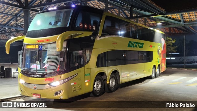 Eucatur - Empresa União Cascavel de Transportes e Turismo 5316 na cidade de Embu das Artes, São Paulo, Brasil, por Fábio Paixão. ID da foto: 11237219.