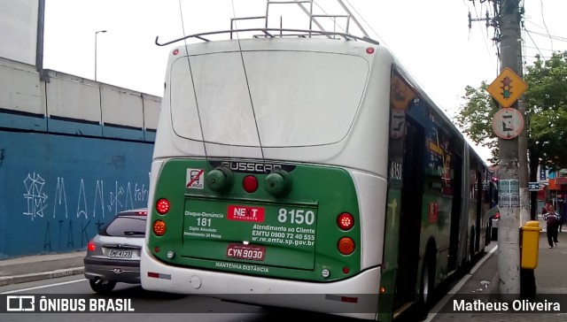 Next Mobilidade - ABC Sistema de Transporte 8150 na cidade de Santo André, São Paulo, Brasil, por Matheus Oliveira. ID da foto: 11237043.