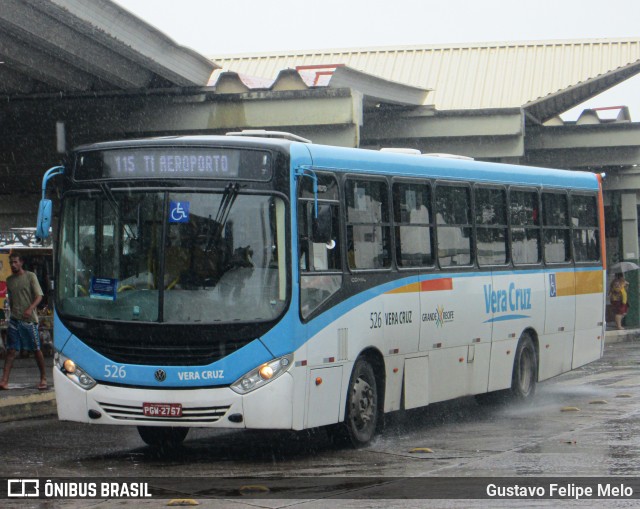 Expresso Vera Cruz 526 na cidade de Recife, Pernambuco, Brasil, por Gustavo Felipe Melo. Número da foto: #11239386.