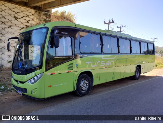 Tursan - Turismo Santo André 656 (RJ 597.179) na cidade de Barra do Piraí, Rio de Janeiro, Brasil, por Danilo  Ribeiro. Número da foto: #11239045.