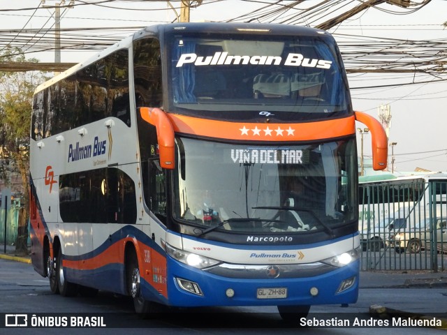 Pullman Bus 338 na cidade de Estación Central, Santiago, Metropolitana de Santiago, Chile, por Sebastian Andres Maluenda. Número da foto: #11237231.