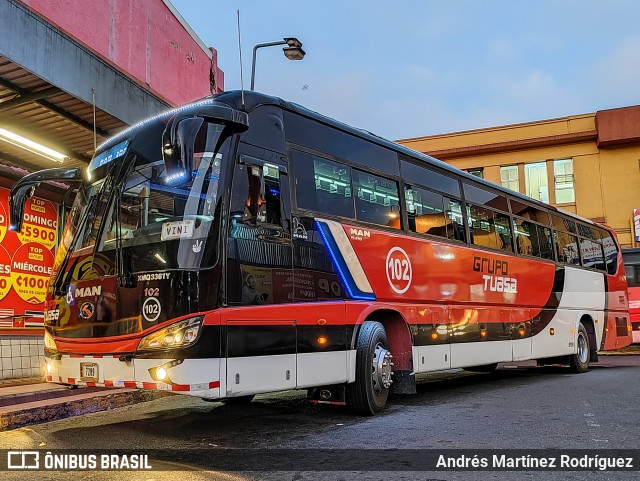 TUASA - Transportes Unidos Alajuelenses 102 na cidade de Hospital, San José, San José, Costa Rica, por Andrés Martínez Rodríguez. Número da foto: #11237276.