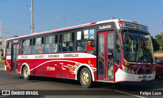 ETUSA 141 na cidade de Chorrillos, Lima, Lima Metropolitana, Peru, por Felipe Lazo. ID da foto: 11237420.