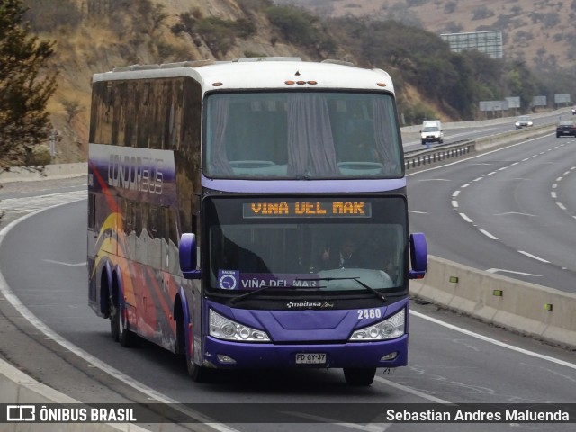 Condorbus 2480 na cidade de Casablanca, Valparaíso, Valparaíso, Chile, por Sebastian Andres Maluenda. Número da foto: #11237172.
