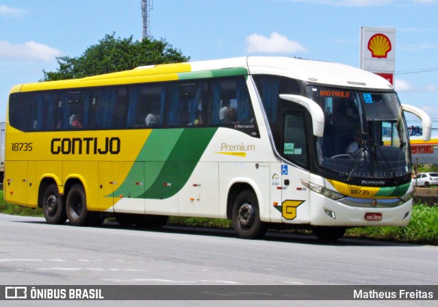 Empresa Gontijo de Transportes 18735 na cidade de Resende, Rio de Janeiro, Brasil, por Matheus Freitas. ID da foto: 11239619.