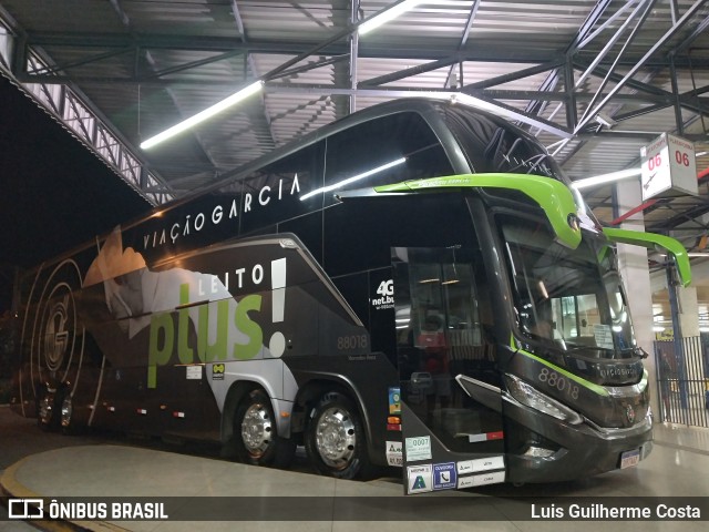 Viação Garcia 88018 na cidade de Presidente Prudente, São Paulo, Brasil, por Luis Guilherme Costa. Número da foto: #11237931.