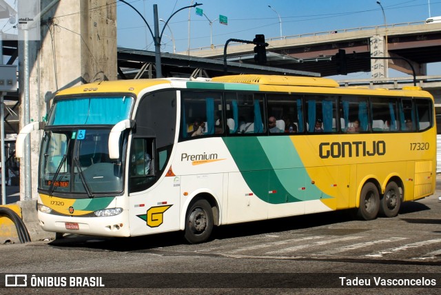 Empresa Gontijo de Transportes 17320 na cidade de Rio de Janeiro, Rio de Janeiro, Brasil, por Tadeu Vasconcelos. ID da foto: 11237092.