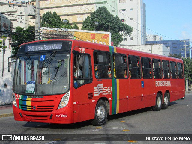 Borborema Imperial Transportes 330 na cidade de Recife, Pernambuco, Brasil, por Gustavo Felipe Melo. Número da foto: #11239385.