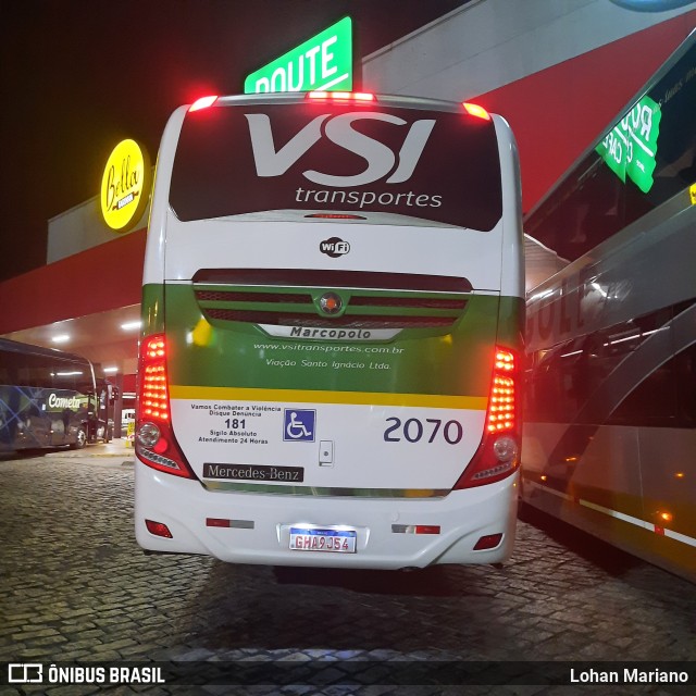 VSI - Viação Santo Ignácio 2070 na cidade de Pariquera-Açu, São Paulo, Brasil, por Lohan Mariano. Número da foto: #11239094.