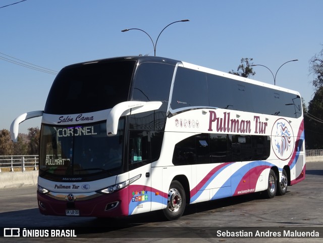 Pullman Tur 158 na cidade de San Bernardo, Maipo, Metropolitana de Santiago, Chile, por Sebastian Andres Maluenda. ID da foto: 11237186.