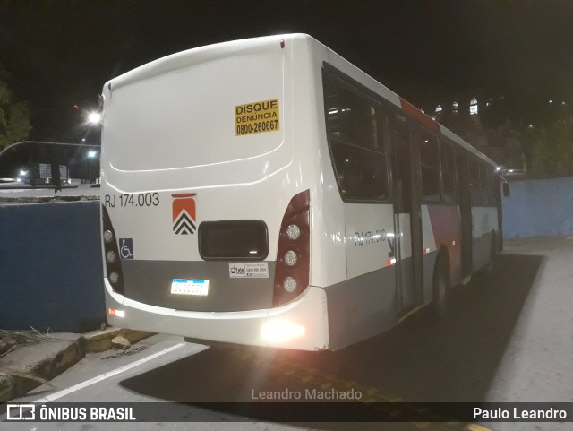 Viação Cidade do Aço RJ 174.003 na cidade de Volta Redonda, Rio de Janeiro, Brasil, por Paulo Leandro. Número da foto: #11237601.