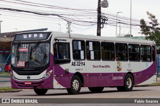 Transurb AE-32114 na cidade de Belém, Pará, Brasil, por Fabio Soares. ID da foto: 11167463.