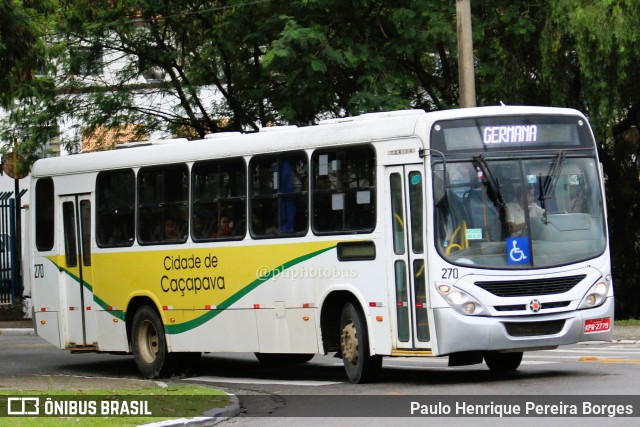 ABC Transportes Coletivos - Cidade de Caçapava 270 na cidade de Caçapava, São Paulo, Brasil, por Paulo Henrique Pereira Borges. ID da foto: 11168284.